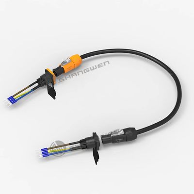 20A 250V IP65 3pin Waterproof Connector Chassis Powercon socket Yellow