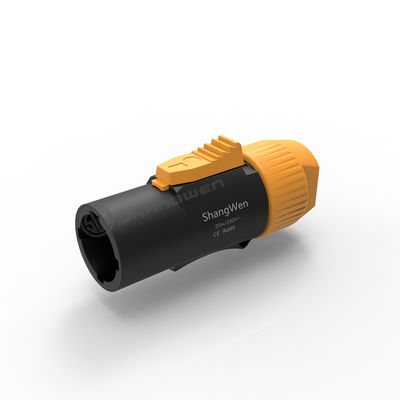 Sealed IP65 Waterproof Power Connector 3 Conductor Male Plug Powercon