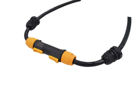 Sealed IP65 Waterproof Power Connector 3 Conductor Male Plug Powercon