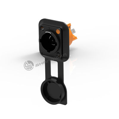 Electrical Plastic Female Powercon Connector 3 Pin High Current Capacity