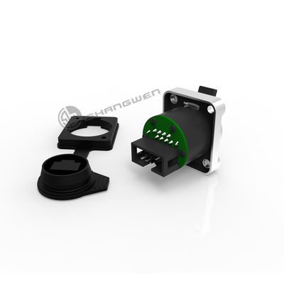 Rj45 Socket Outdoor 8 Pin Female Plug ethernet chassis connector CAT5\6