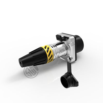 Mini XLR Female Connector Socket 3 Pin Connector Waterproof Outdoor