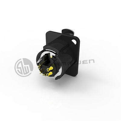 Ip40 XLR Connector Mini Connector 5 Pin Female Socket For Audio