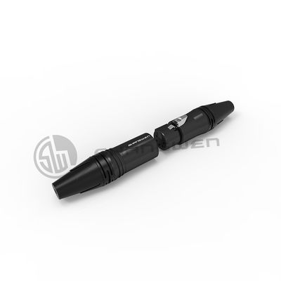 Indoor XLR Connector Black Shell Plating 5 Pin Audio Connector Male Plug