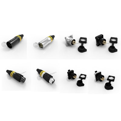 Waterproof 5 Pin XLR Connector IP65 Male Female Socket Connector