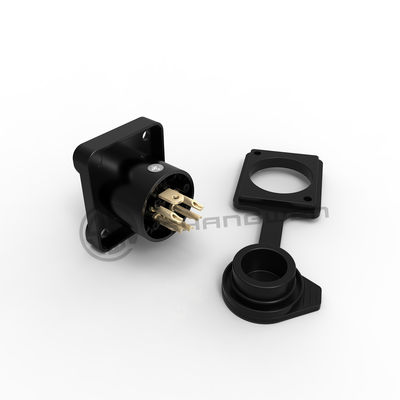 Audio XLR Connector Outdoor Waterproof 5 Pin Connector Male Socket