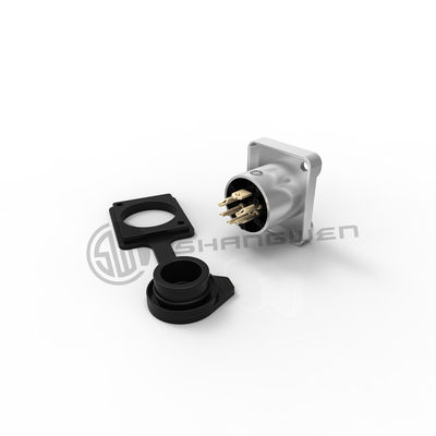 Audio XLR Connector Outdoor Waterproof 5 Pin Connector Male Socket