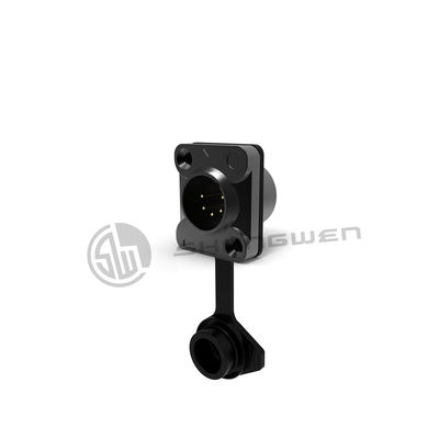 Audio XLR Connector Outdoor Waterproof 5 Pin Connector Male Socket