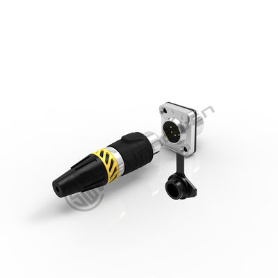 Audio XLR Connector Outdoor Waterproof 5 Pin Connector Male Socket