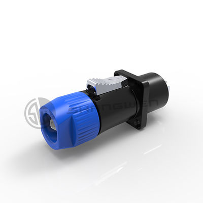 Chassis 4 Pin Speaker Male Connector Plastic D Shape Latch Lock