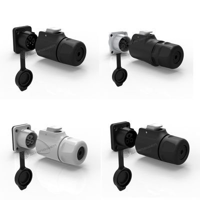 IP67 Waterproof Male Female Power Connector Precision PBT Material