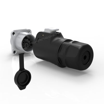 IP67 Waterproof Male Female Power Connector Precision PBT Material