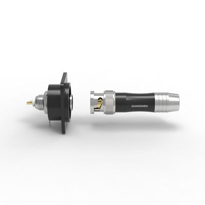 Video Metal Plug BNC Male Connector For Industrial Applications