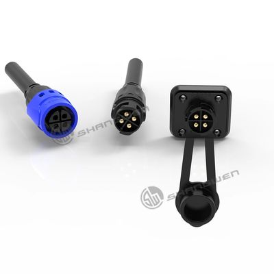 10A Solder Overmolded M19 Connector Aluminum Alloy Shell Nylon PA66 -40.C To 125.C Operating Temp