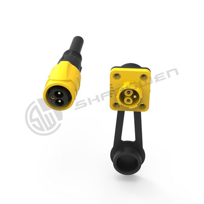Overmolded 10A M19 Connector with Aluminum Alloy Shell and Nylon PA66 -40.C To 105.C Operating Temp