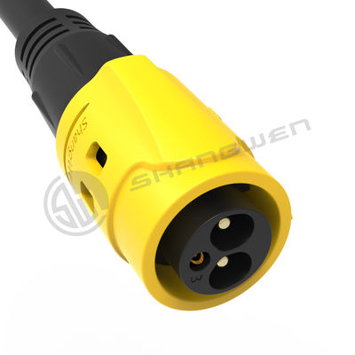 Overmolded 10A M19 Connector with Aluminum Alloy Shell and Nylon PA66 -40.C To 105.C Operating Temp