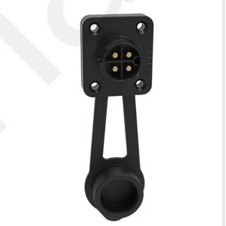 Solder 4pin M19 Connector Overmolded Black Nylon PA66 Aluminum Alloy Shell