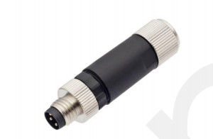 Industrial M8 Straight Male Metal Plug with 3/4pin Screw Terminal IP67 Waterproof