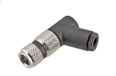 Waterproof M8 Angled Female Plastic Assembled Plug Screw Terminal 3/4pin IP67 for Outdoor