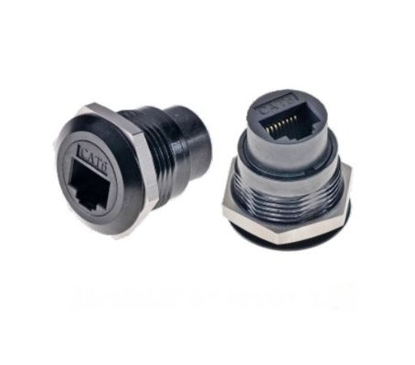 CAT6 Zinc Alloy Round Data Connector Dustproof USB Audio Connector for Data Transfer