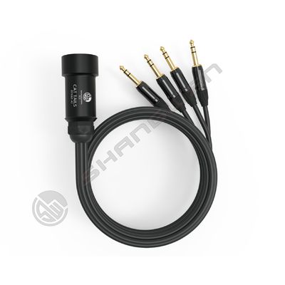 4 Channel XLR Male Jack Connector Stereo Plug Audio Extension Cable RJ45 Shielded Network Adapter Cables