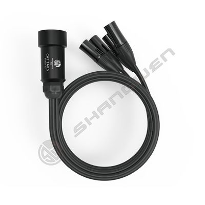 4-Channel 3-Pin XLR Adapter Cable with RJ45 Female Converter Xlr 3 Male Pins to Power Application Extension Connector Cable