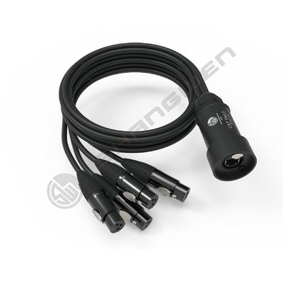4 Channel PVC Jacket XLR Female Male Connectors to Cat5 Cat6 DMX RJ45 DMX512 Snake Audio Cable for Professional Audio