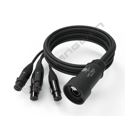 4 Channel PVC Jacket XLR Female Male Connectors to Cat5 Cat6 DMX RJ45 DMX512 Snake Audio Cable for Professional Audio