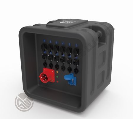 Stage Light Power Distribution Box 12 Channels 32A 5 Pin Style Waterproof