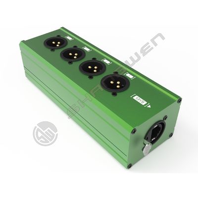 Audio DMX512 4 Channel Signal Extender RJ45 to 4 XLR Cat5 Male Female Network Signal Extender