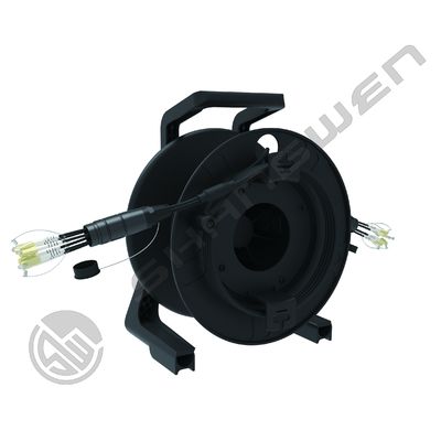 4 6 8 CH TPU Armored Jumper LC FC SC ST Multimode Fiber Optic CL3 Cable Cores for Network Device Reel Drum OM2/OM3/OM4