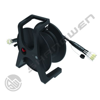 4 6 8 CH TPU Armored Jumper LC FC SC ST Multimode Fiber Optic CL3 Cable Cores for Network Device Reel Drum OM2/OM3/OM4