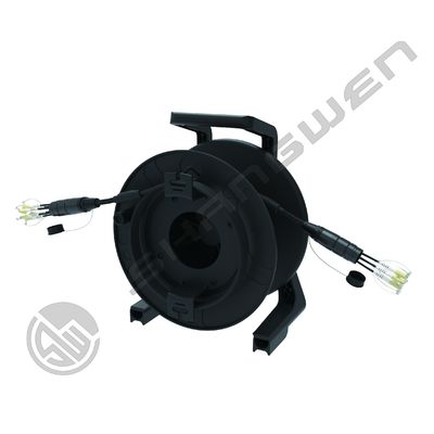 4 6 8 CH TPU Armored Jumper LC FC SC ST Multimode Fiber Optic CL3 Cable Cores for Network Device Reel Drum OM2/OM3/OM4