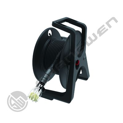 4 6 8 CH TPU Armored Jumper LC FC SC ST Multimode Fiber Optic CL3 Cable Cores for Network Device Reel Drum OM2/OM3/OM4