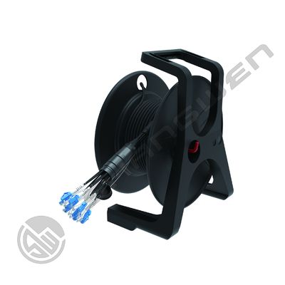 TPU Armored Jumper 4/6/8 Cores Outdoor Armored PDLC LC SC FC Singlemode TPU Waterproof 5mm Jumper Optical Fiber Extender LC-LC