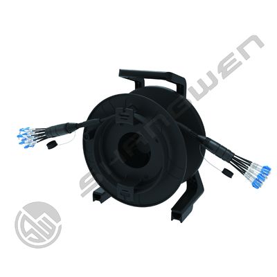 TPU Armored Jumper 4/6/8 Cores Outdoor Armored PDLC LC SC FC Singlemode TPU Waterproof 5mm Jumper Optical Fiber Extender LC-LC