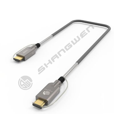 HD Link Port 2.0  Fiber Optic Armored Fiber Optic  HD Cable TPU Shell German Silicon Line Chip 4K 60Hz 8K 144Hz OD:6.0mm