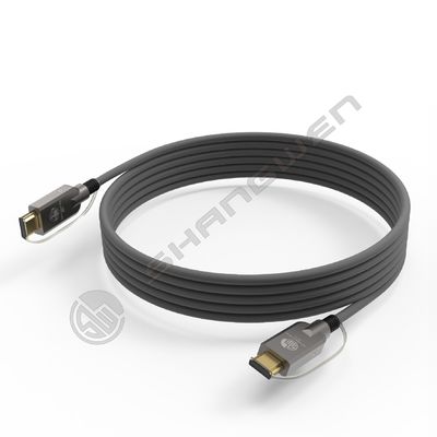 HD Link Port 2.0  Fiber Optic Armored Fiber Optic  HD Cable TPU Shell German Silicon Line Chip 4K 60Hz 8K 144Hz OD:6.0mm