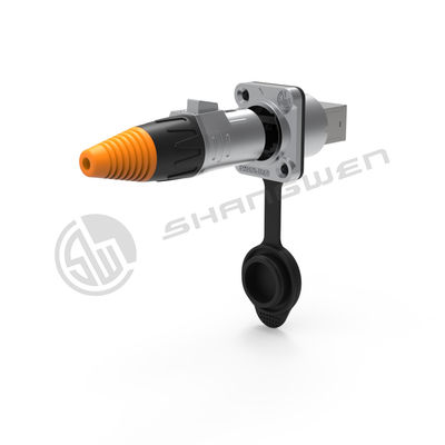 Outdoor Metal IP65 IP67 Waterproof RJ45 Connector Signal Female Male Ethernet Chassis Fiber Optic Cable Connector Ethernet Plug