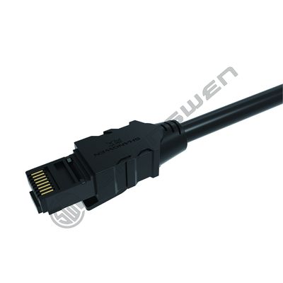 Black Bare Copper SFTP Cat5 Cat5e Ethernet Data LAN Cable 24AWG 28AWG Network Patch Cord