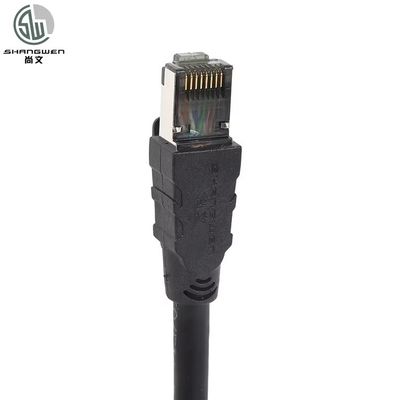 Black Bare Copper SFTP Cat5 Cat5e Ethernet Data LAN Cable 24AWG 28AWG Network Patch Cord