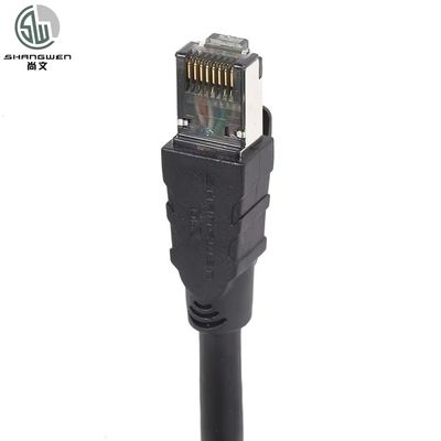 Black Bare Copper SFTP Cat5 Cat5e Ethernet Data LAN Cable 24AWG 28AWG Network Patch Cord