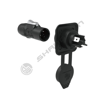 Sealed IP65 Waterproof Power Connector 3 Conductor Male Plug Powercon