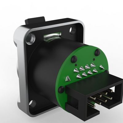 Outdoor IP65 Straight Plug 8P Horn Socket Rj45 8 Pin Female Connector Ethernet Signal Cable Network Electrical Cable Connector