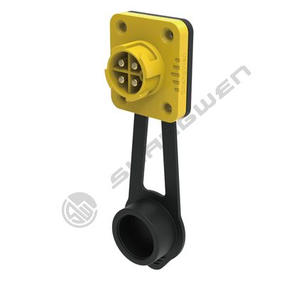 M19 Series Industrial 4 Pin Female Male Plug Power Connector Push-Pull Self-Locking Waterproof IP68 Front Mount Connectors