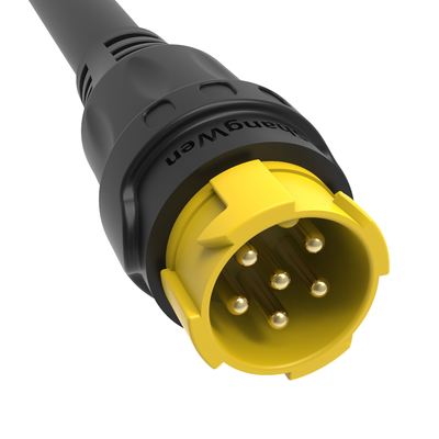 M19 Series Push-pull Self-locking Connection Industrial 6 Pin Male  Female Plug Power  Connector