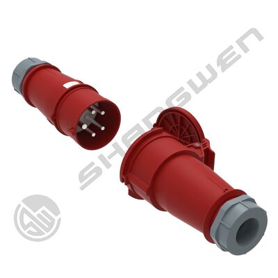 IP44 Industrial 5Pin 32A  Red Socket Male Female Plug Coupler  IP44 Industrial Socket 5P  220-380V Female Male Socket