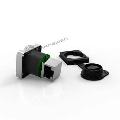 Rj45 nữ Ethernet Chassis Connector Công nghiệp IP65 chống nước
