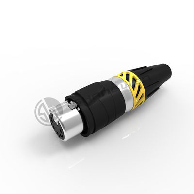 Audio XLR 5 pin không thấm nước kết nối điện Ip65 cắm nữ