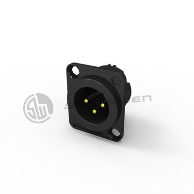 Audio XLR Mini Mini 3 Pin Connector Điện D Shape Male Socket